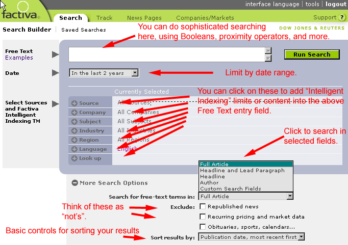 Searching Factiv a